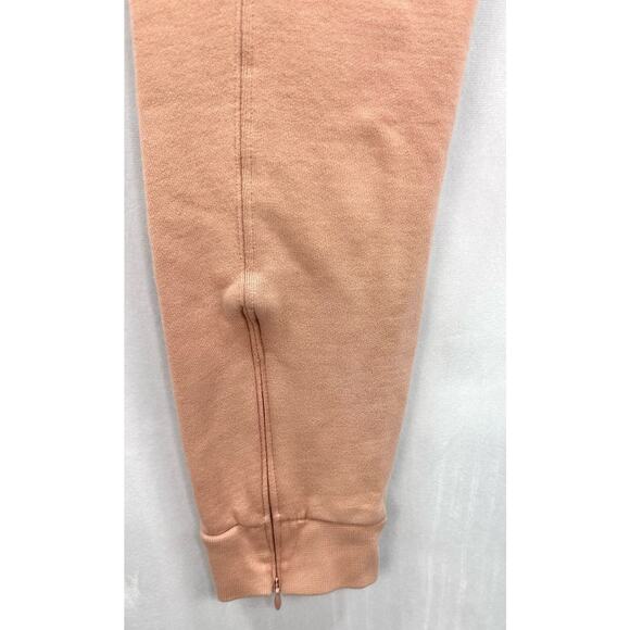 Theory Relaxed Cotton Jogger Sweatpants in Blush Pink Size Small - Picture 4 of 6